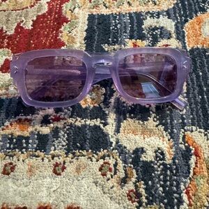 Alexander McQueen Purple Sunglasses